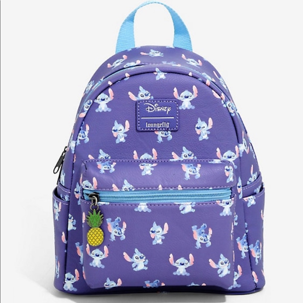 LOUNGEFLY DISNEY STITCH POSES MINI BACKPACK